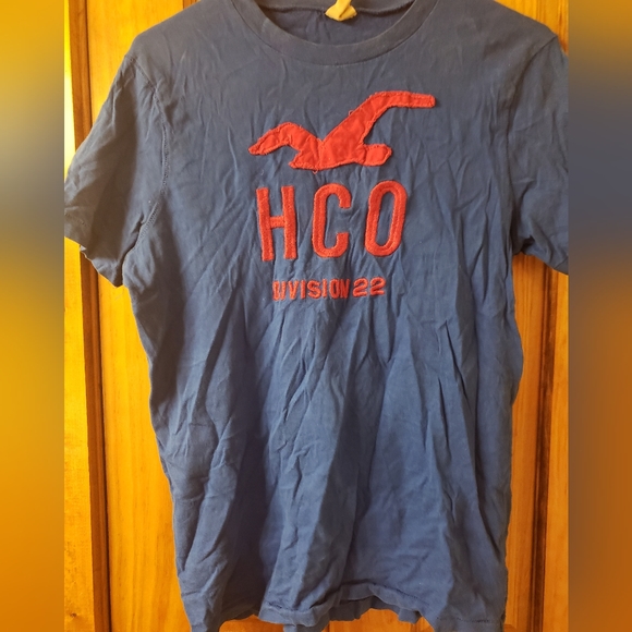 Hollister graphic Tee-blue/orange - Picture 1 of 2